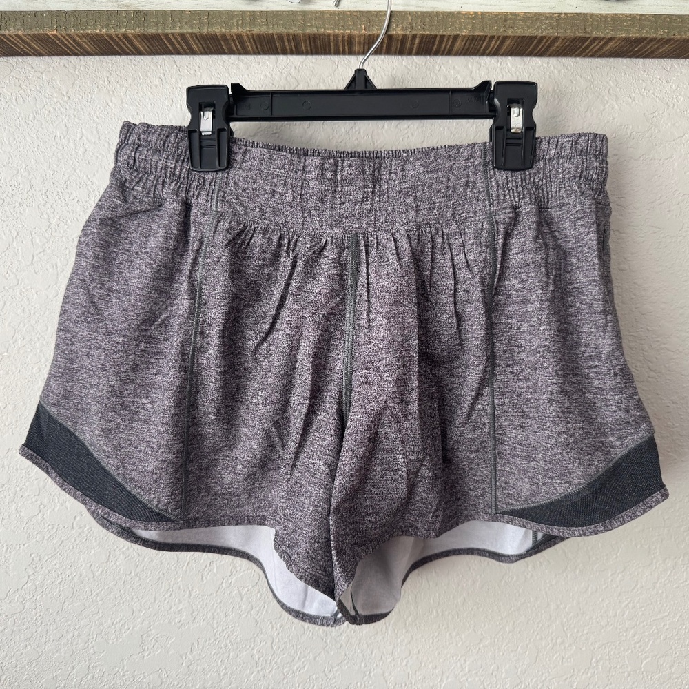 Lululemon Hotty Hot Short II Heather Lux Multi Black Women's Size 10  W7ATLT L